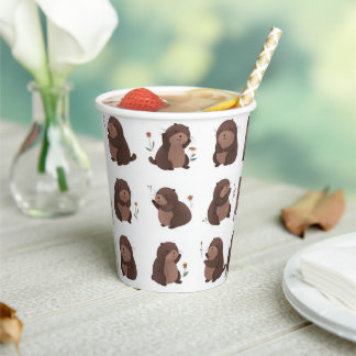 cardboard cup "Otto der brown mole"