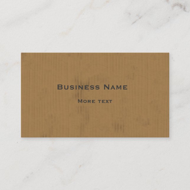 Cardboard Design Business Card (Front)
