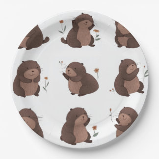 cardboard plate "Otto der brown mole"