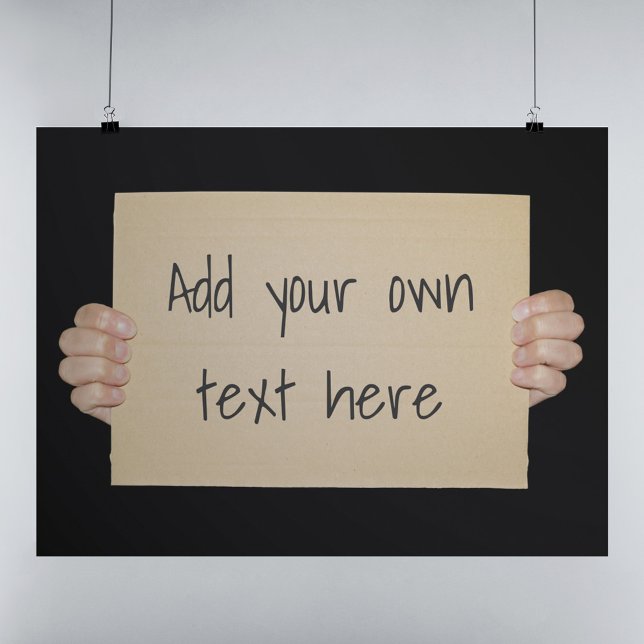 Cardboard Protest Sign Template (Creator Uploaded)