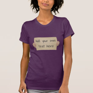 Cardboard Protest Sign Template T-Shirt