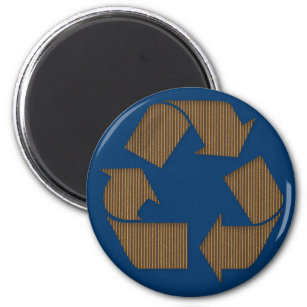 Cardboard Recycle Symbol Magnet