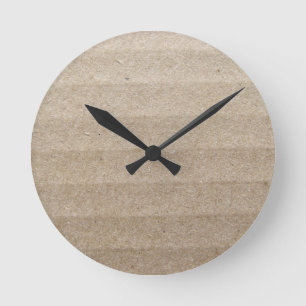 Cardboard Round Clock