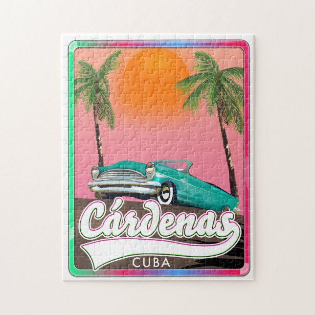 Cárdenas Cuba vintage travel poster Jigsaw Puzzle (Vertical)