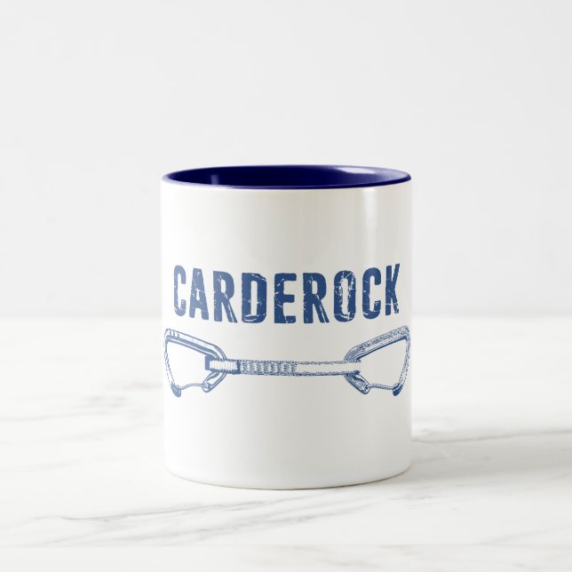 Carderock Rock Climbing Quickdraw Two-Tone Coffee Mug (Center)