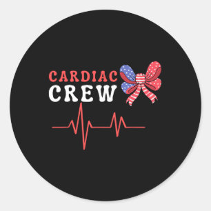 Cardiac Crew Classic Round Sticker
