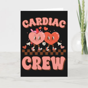Cardiac Crew Heart Nurse Echo Tech Valentine Days  Card