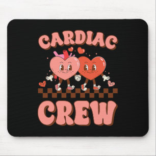 Cardiac Crew Heart Nurse Echo Tech Valentine Days Mouse Mat