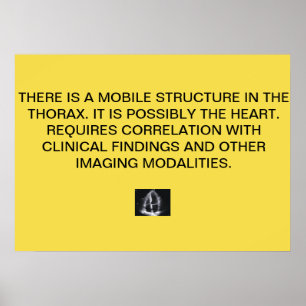 Cardiac Echo Report Poster