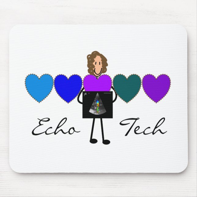 Cardiac Echo Technician Unique Gifts Mouse Mat (Front)