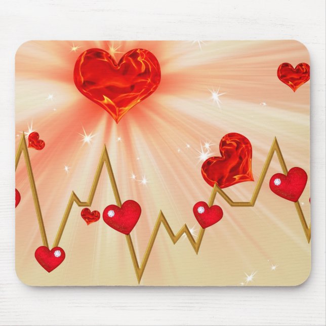 Cardiac love mouse mat (Front)