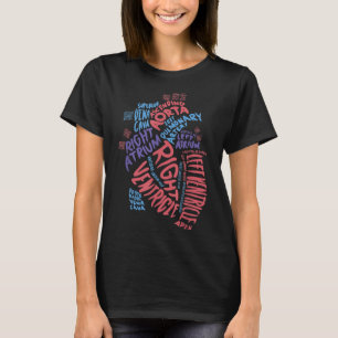 Cardiac Nurse  Anatomical Heart Cardiology Medical T-Shirt