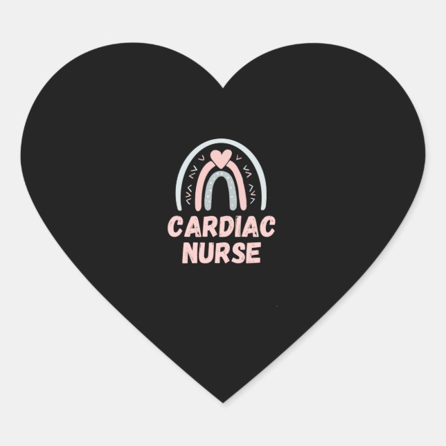 Cardiac Nurse  Cardiac Nurse Gift    Heart Sticker (Front)