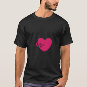 Cardiac Nurse Cath Lab Ekg Cvt Nursing Heartbeat T T-Shirt