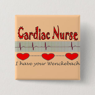 Cardiac Nurse Gifts 15 Cm Square Badge