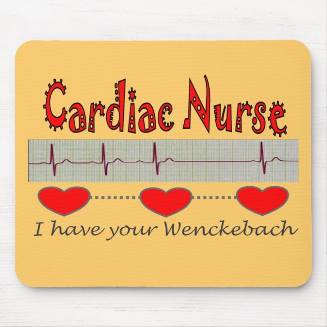Cardiac Nurse Gifts Mouse Mat (Front)