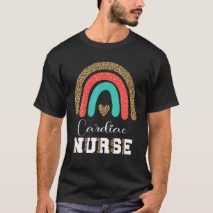 Cardiac Nurse Leopard Cardiologist Graduation Card T-Shirt