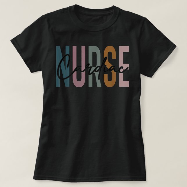Cardiac Nurse Life Multicolor Tee Cardiac Nurse s  (Design Front)