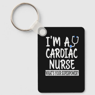 Cardiac Nurse Male Nursing School & Medical Key Ring