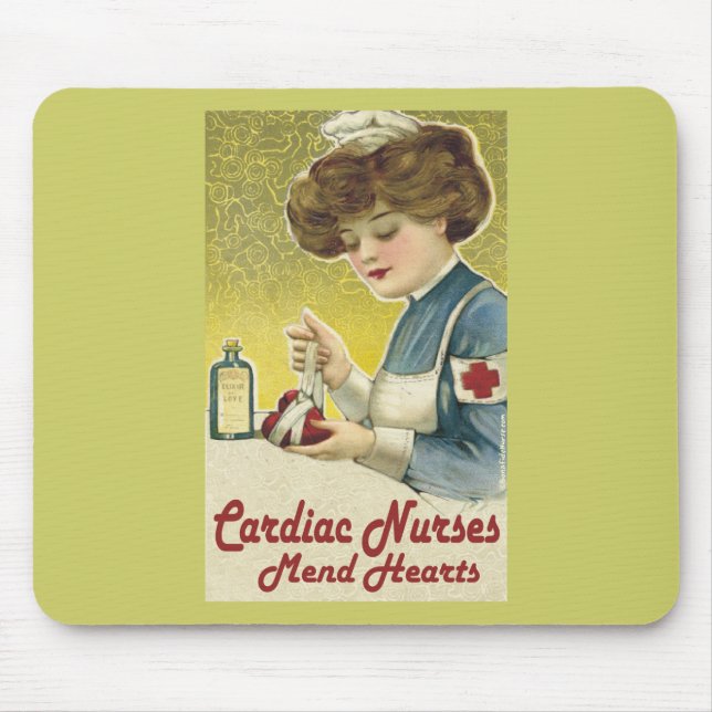 Cardiac Nurse Mend Hearts Mouse Mat (Front)