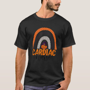 Cardiac Nurse Nursing Scary Halloween Pumpkin Rain T-Shirt
