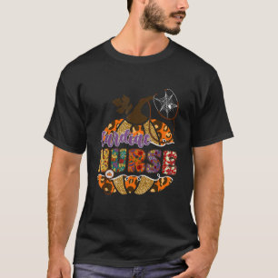 Cardiac Nurse Stethoscope Nursing Halloween Pumpki T-Shirt