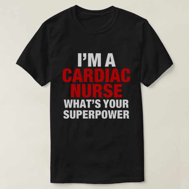 Cardiac Nurse T-Shirt (Design Front)