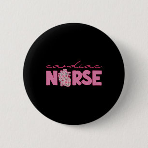 Cardiac Nurse Valentine’s Day Valentine Cardiology 6 Cm Round Badge
