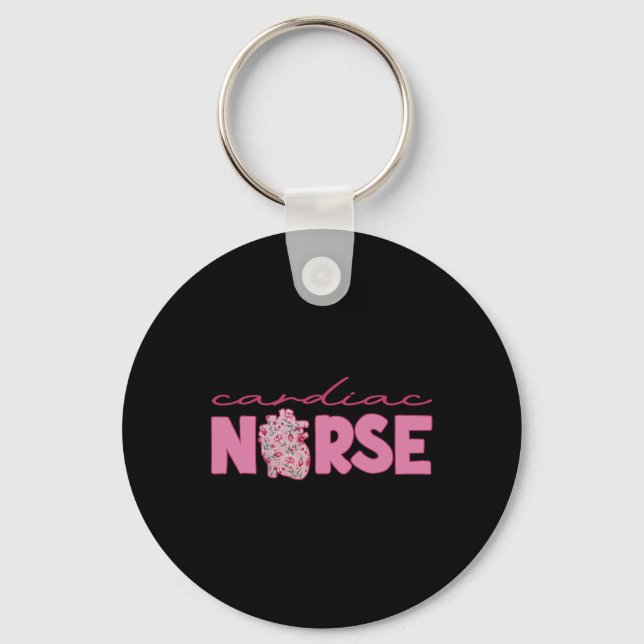 Cardiac Nurse Valentine’s Day Valentine Cardiology Key Ring (Front)