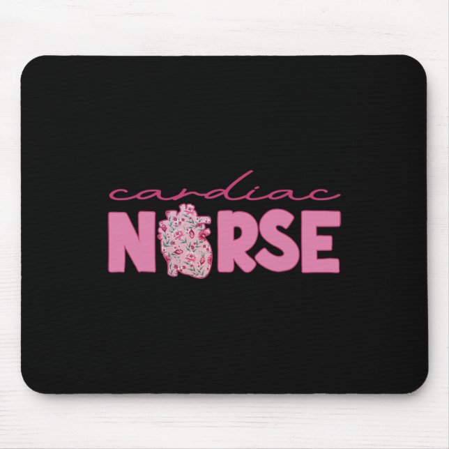 Cardiac Nurse Valentine’s Day Valentine Cardiology Mouse Mat (Front)
