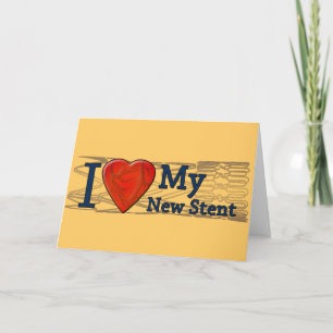 Cardiac Recovery Gifts   Stent T-shirts Card