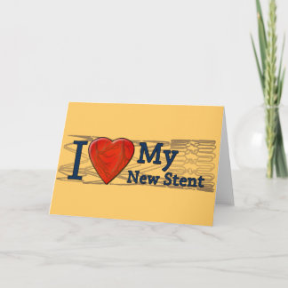 Cardiac Recovery Gifts | Stent T-shirts Card