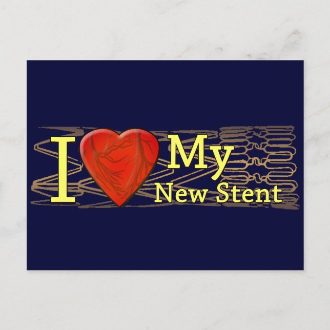 Cardiac Recovery Gifts | Stent T-shirts Postcard (Front)