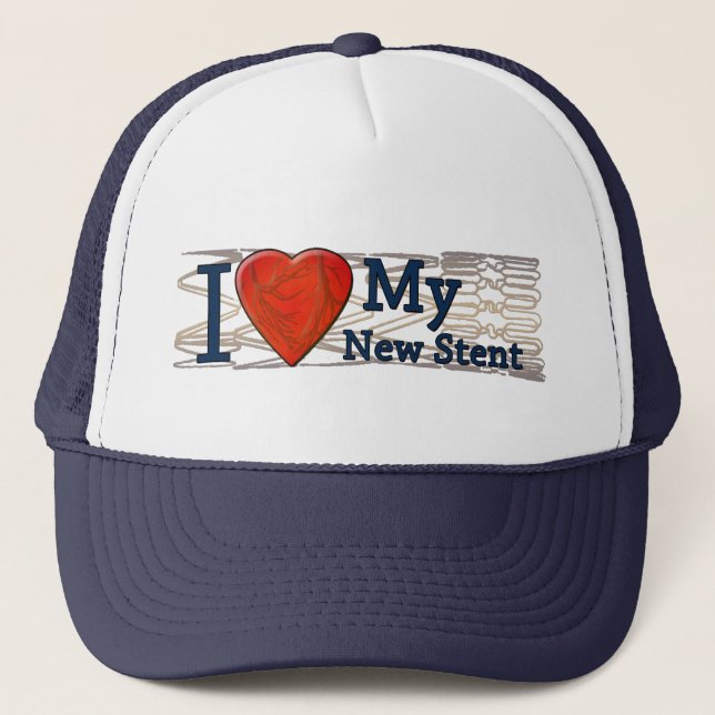 Cardiac Recovery Gifts | Stent T-shirts Trucker Hat (Front)