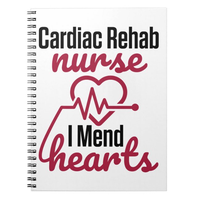 Cardiac Rehab Nurse Nursing I Mend Hearts Notebook (Front)