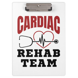 Cardiac Rehab Team Cardiologist Nurse Clipboard