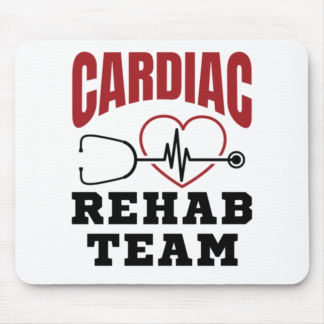 Cardiac Rehab Team Cardiologist Nurse Mouse Mat (Front)