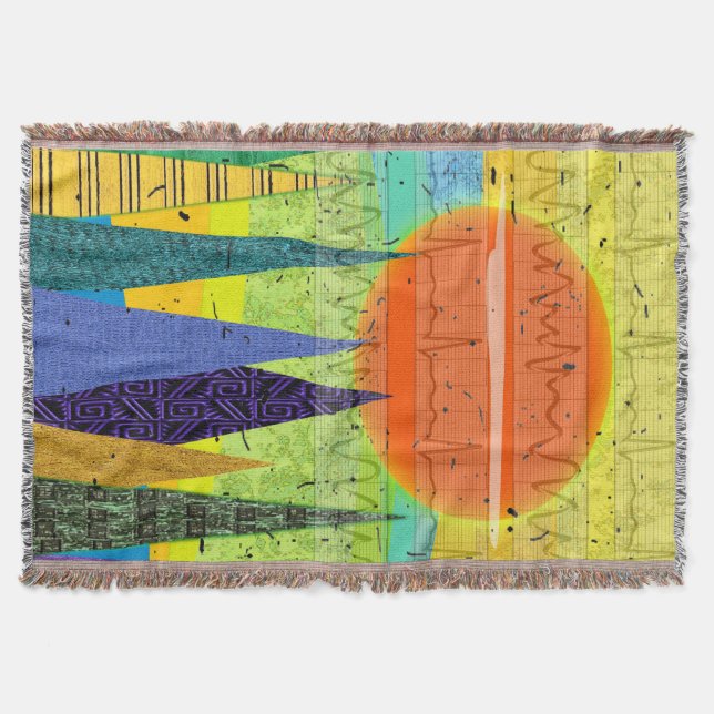 Cardiac Rhythm Art Blanket (Front)