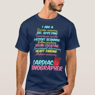 Cardiac Sonographer Echo Tech Applying RDCS T-Shirt