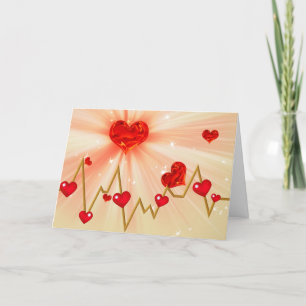 Cardiac valentine holiday card