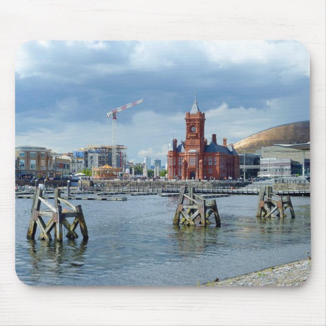 Cardiff Bay, Cardiff, Wales Mouse Mat (Front)