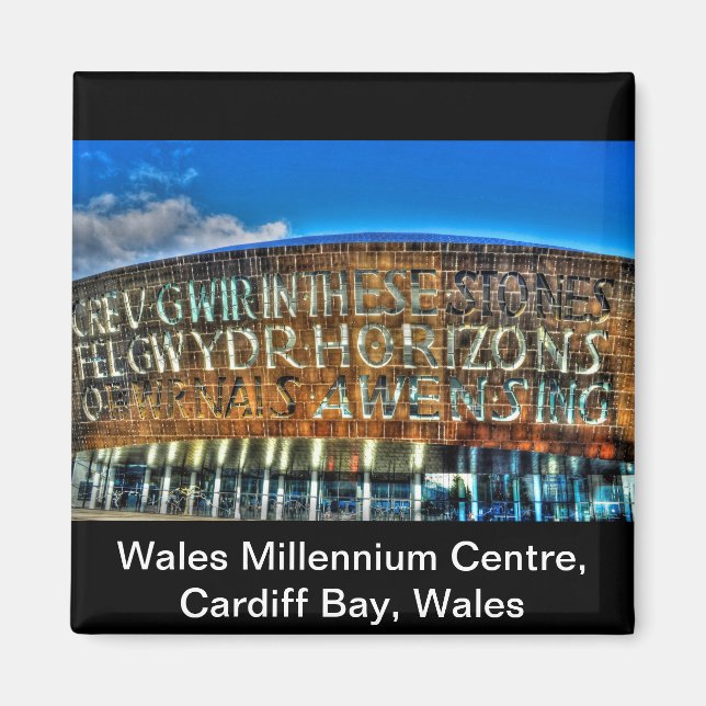 Cardiff Bay Wales Millennium Centre, Britain Arts Magnet (Front)