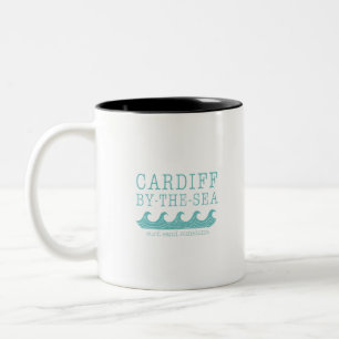 Cardiff by the Sea Design - San Diego Encinitas Two-Tone Coffee Mug