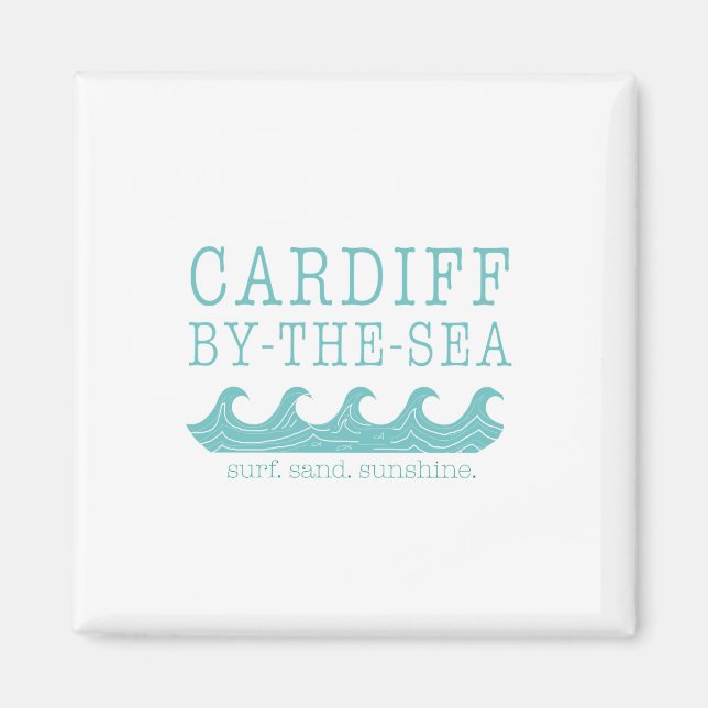 Cardiff by the Sea Print - San Diego Encinitas Magnet (Front)
