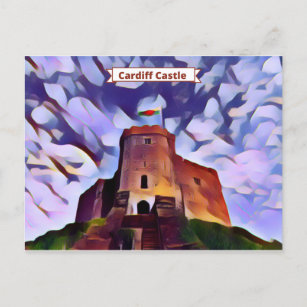 Cardiff Castle, Wales, UK Postcard