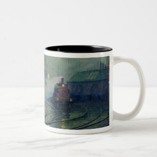 Cardiff Docks, 1896 Two-Tone Coffee Mug