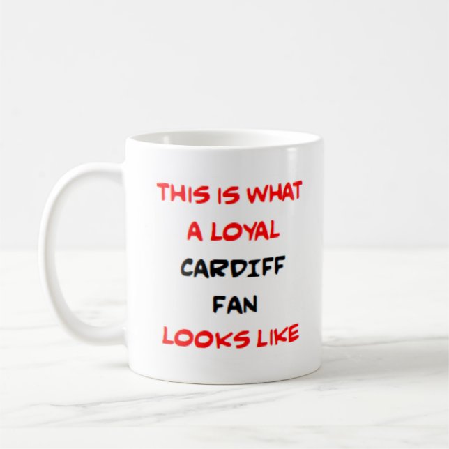 cardiff fan, loyal coffee mug (Left)