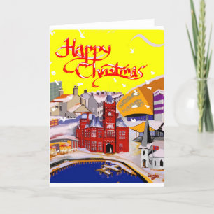 Cardiff Landmarks Christmas Card