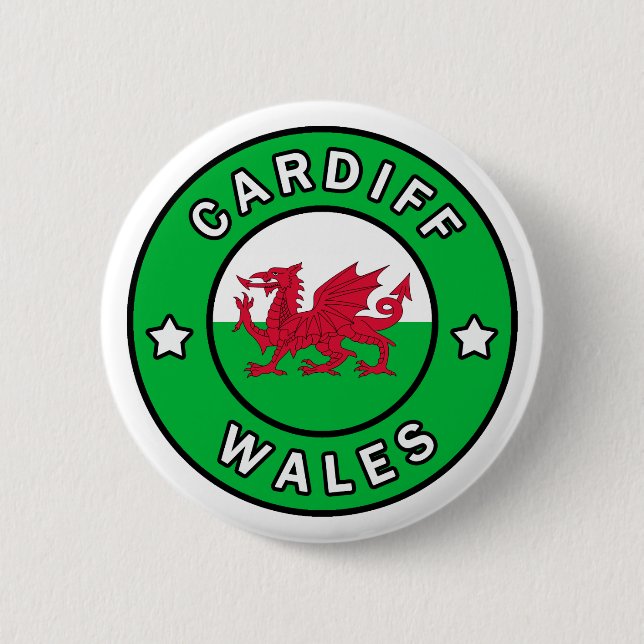 Cardiff Wales 6 Cm Round Badge (Front)