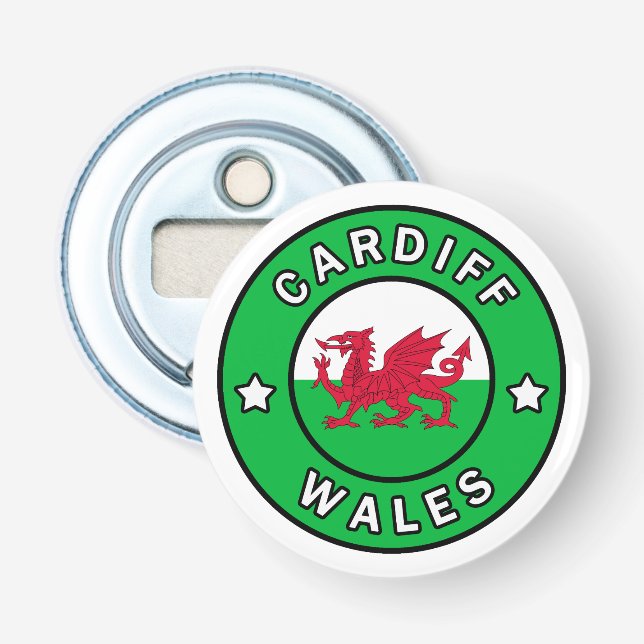 Cardiff Wales Bottle Opener (Front)